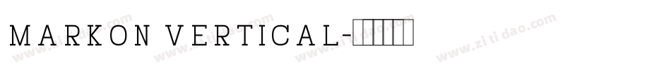 Markon Vertical字体转换